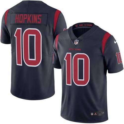 Nike Men & Women & Youth Texans 10 DeAndre Hopkins Navy Blue Color Rush Limited Jersey,We sell and wholesale Nike Men & Women & Youth Texans 10 DeAndre Hopkins Navy Blue Color Rush Limited Jersey on line form chian!